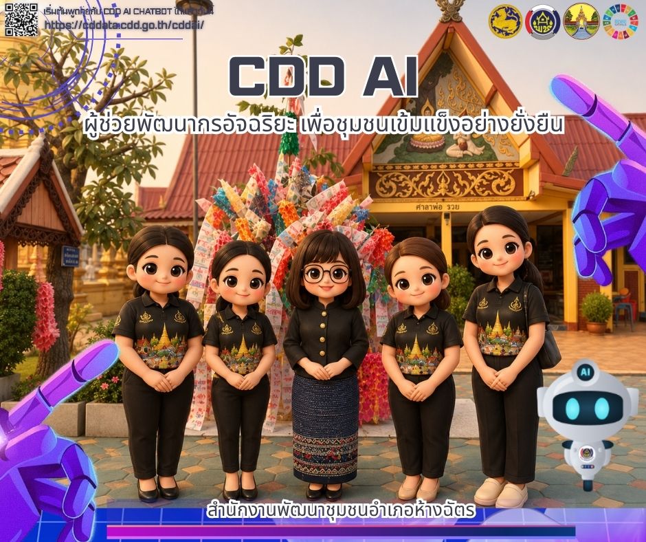 ✨🚶‍♀️ลำปาง สปิริต “ทีม พลัง และการก้าวเดิน” 🚶‍♀️✨ 👩🏻 พช.ห้างฉัตร ประชาสัมพันธ์ระบบ CDD AI ผู้ช่วยพัฒนากร