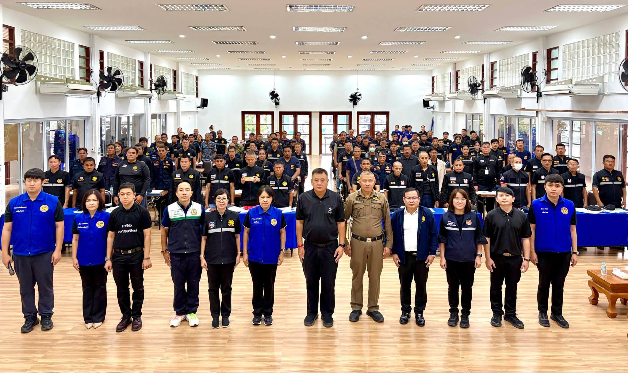 โครงการฝึกอบรมเชิงปฏิบัติการงานจราจรของชุดรักษาความปลอดภัยหมู่บ้าน(ชรบ.) ในพื้นที่อำเภอห้างฉัตร จังหวัดลำปาง