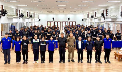 โครงการฝึกอบรมเชิงปฏิบัติการงานจราจรของชุดรักษาความปลอดภัยหมู่บ้าน(ชรบ.) ในพื้นที่อำเภอห้างฉัตร จังหวัดลำปาง